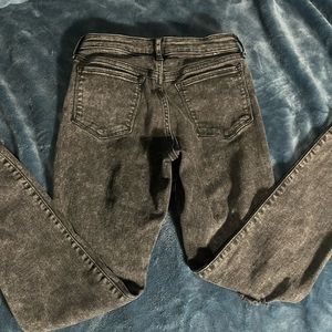 Gap kids- Washed Black stretch high rise ankle jeans